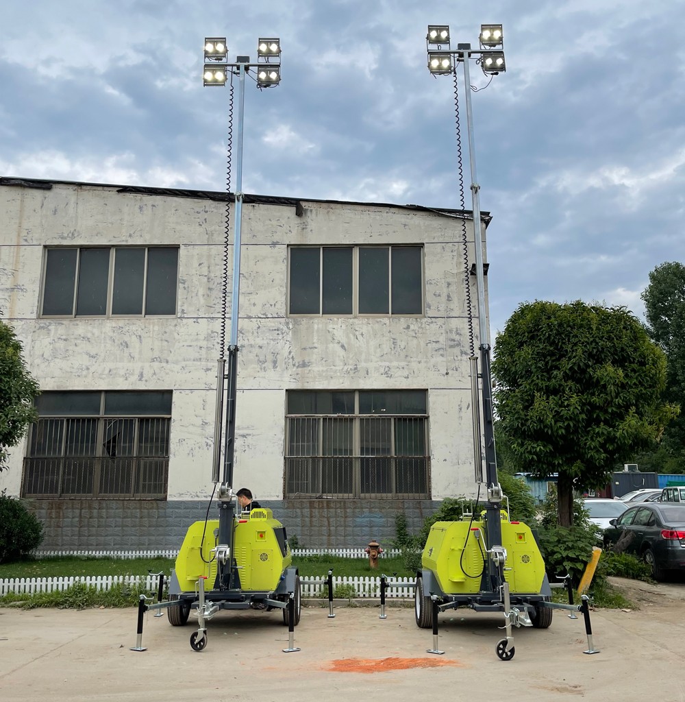 持續(xù)交貨中！山東思拓瑞克20臺9米移動照明燈車陸續(xù)發(fā)貨發(fā)往蒙古國